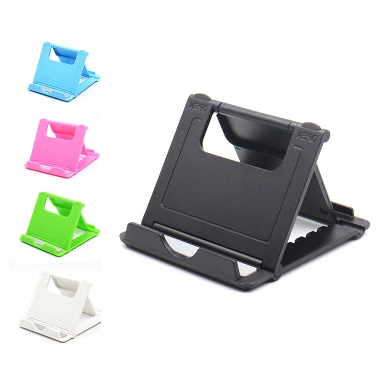 Mobile Phone Holder Table Desktop Stand Plastic Desk Mount Candy Color Mini Portable Holder Universal Bracket For Smartphone