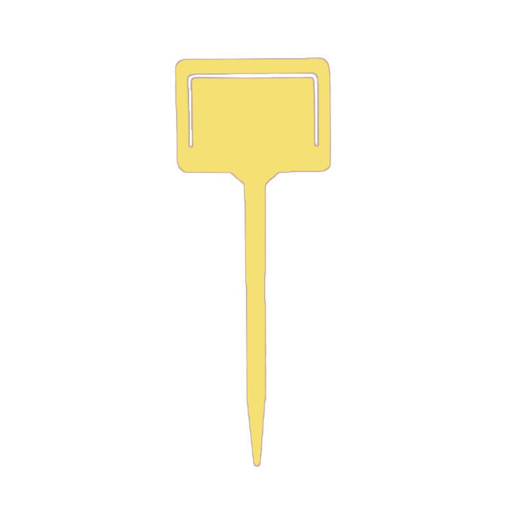 10 Etiquetas de Plástico para Plantas, Marcadores Reutilizables para Plantas de Jardinería, Herramientas, Etiquetas de Señal Tipo T, Marcadores, Placa de Registro, Estacas en Macetas de Flores: YELLOW