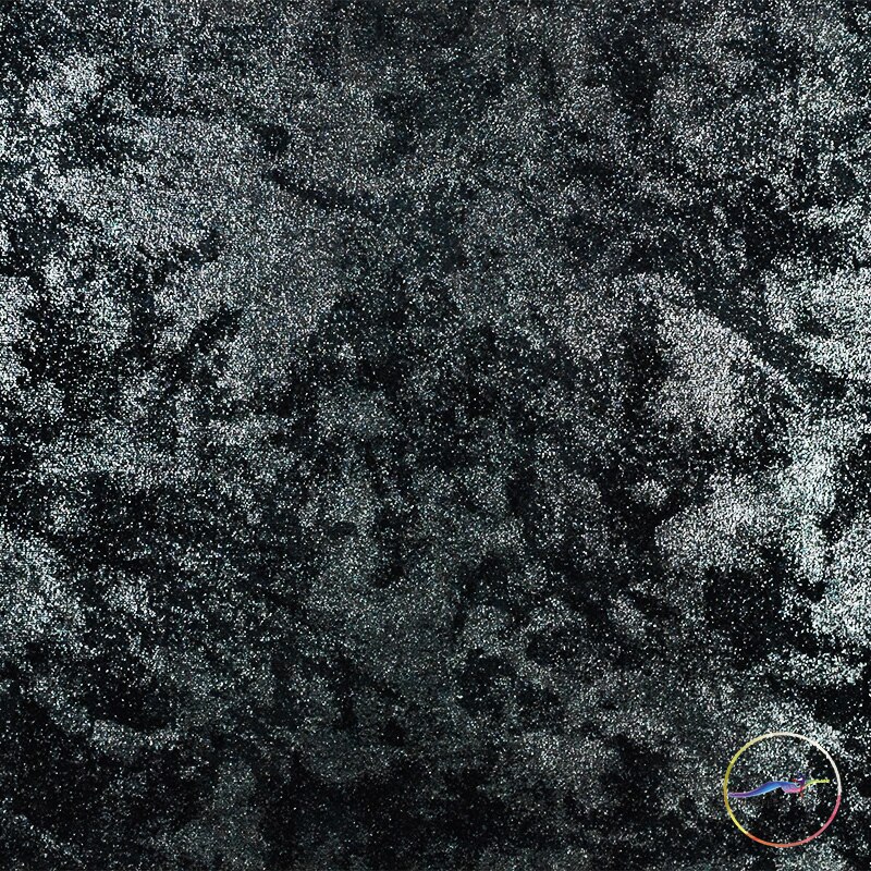 Black Glitter Fabric Stretch Knit Black Shiny Fabric Stage Wedding Dress: Default Title