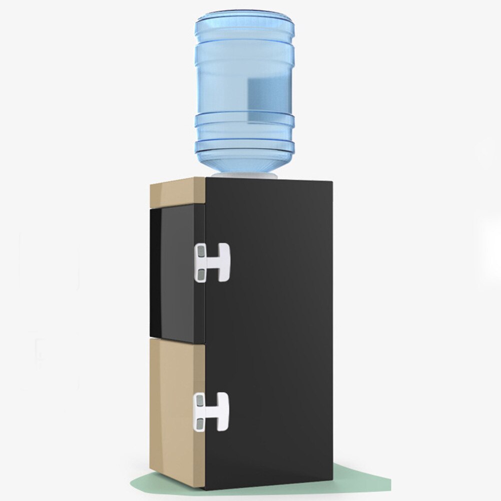 Limitador de ventana y llave de refrigerador para niños, pegamento trasero, cerradura de nevera práctica, protección de seguridad, fácil de instalar, puerta de congelador de armario
