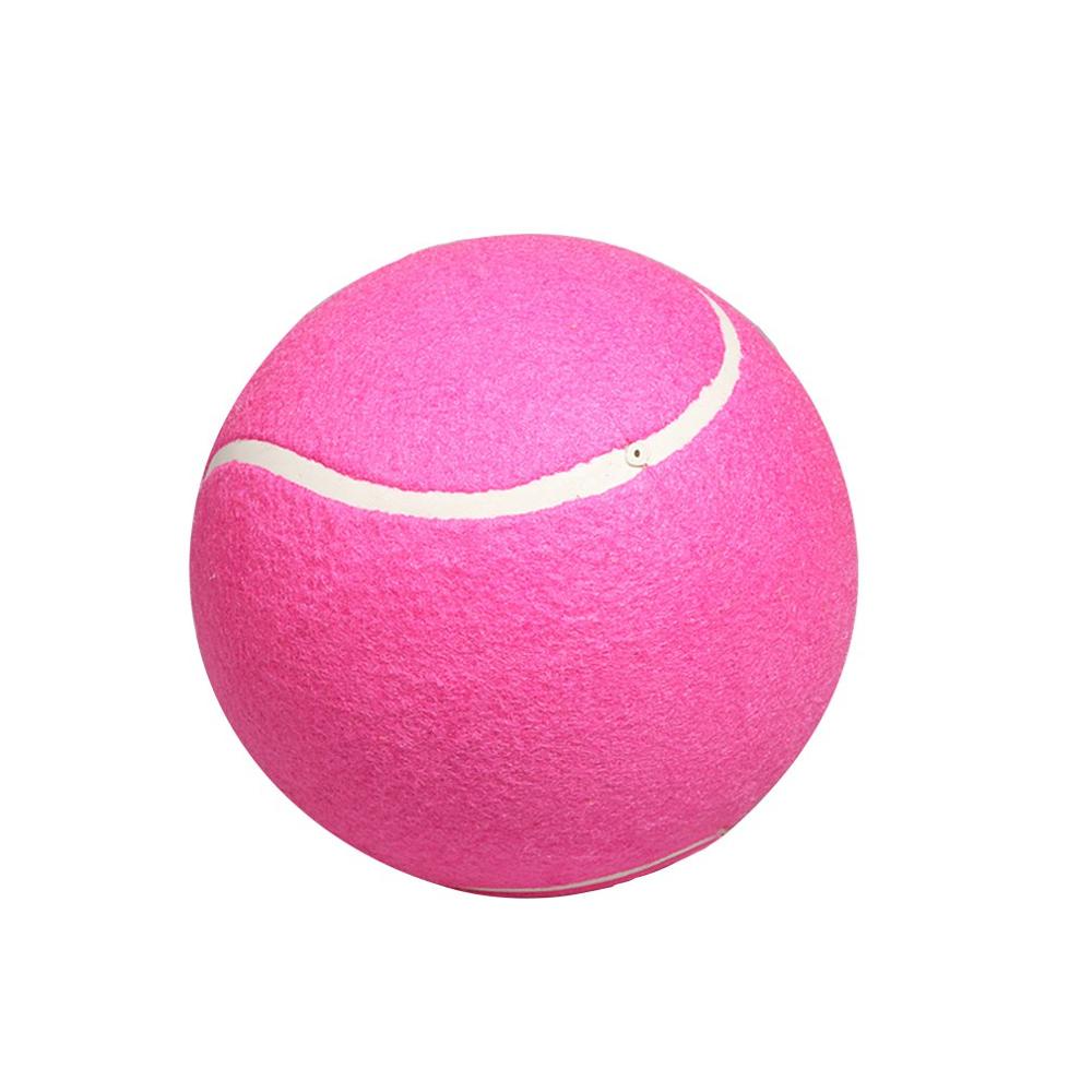 8 Inch 9.5 Inch Inflatable Tennis Ball Large Signature Tennis Rose Red Children Flannel Tennis Ball: Default Title