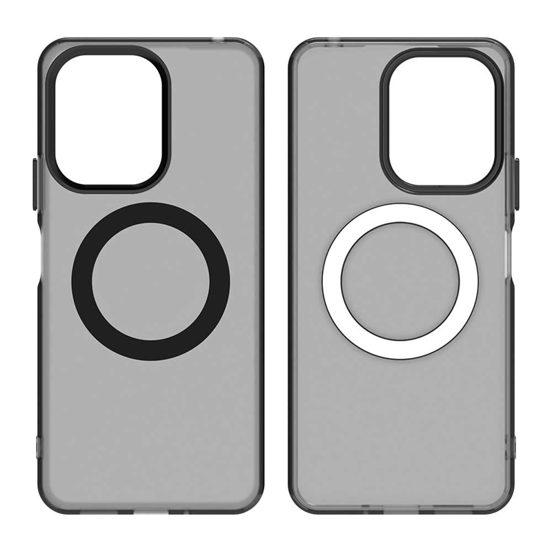 Carcasă transparentă pentru xiaomi redmi 13c, carcasă redmi 13c cu adsorbție magnetică, încărcare wireless, husă spate pentru redmi 13c, carcasă de 6.74 inch