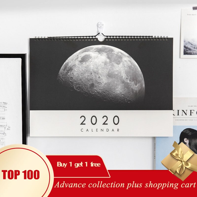 Kalendarz calendario 2020 calendario da parete di pared 2019 ordine del giorno pianificatore organizzatore di modo ofis malzemeleri calendario perpetuo recambi