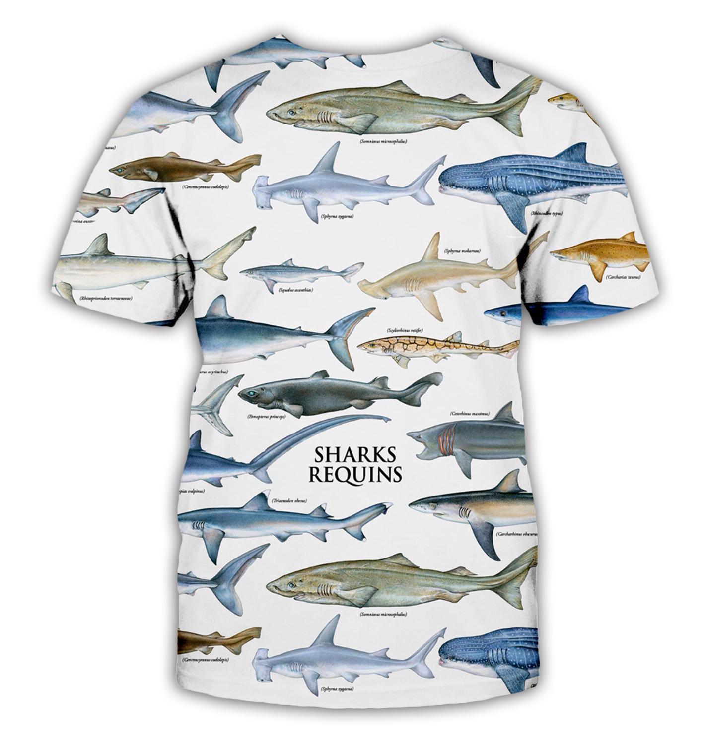 PLstar Cosmos Men t shirt shark animal Retro Style pattern 3D All Print Unisex t-shirt summer streetwear Casual T shirts