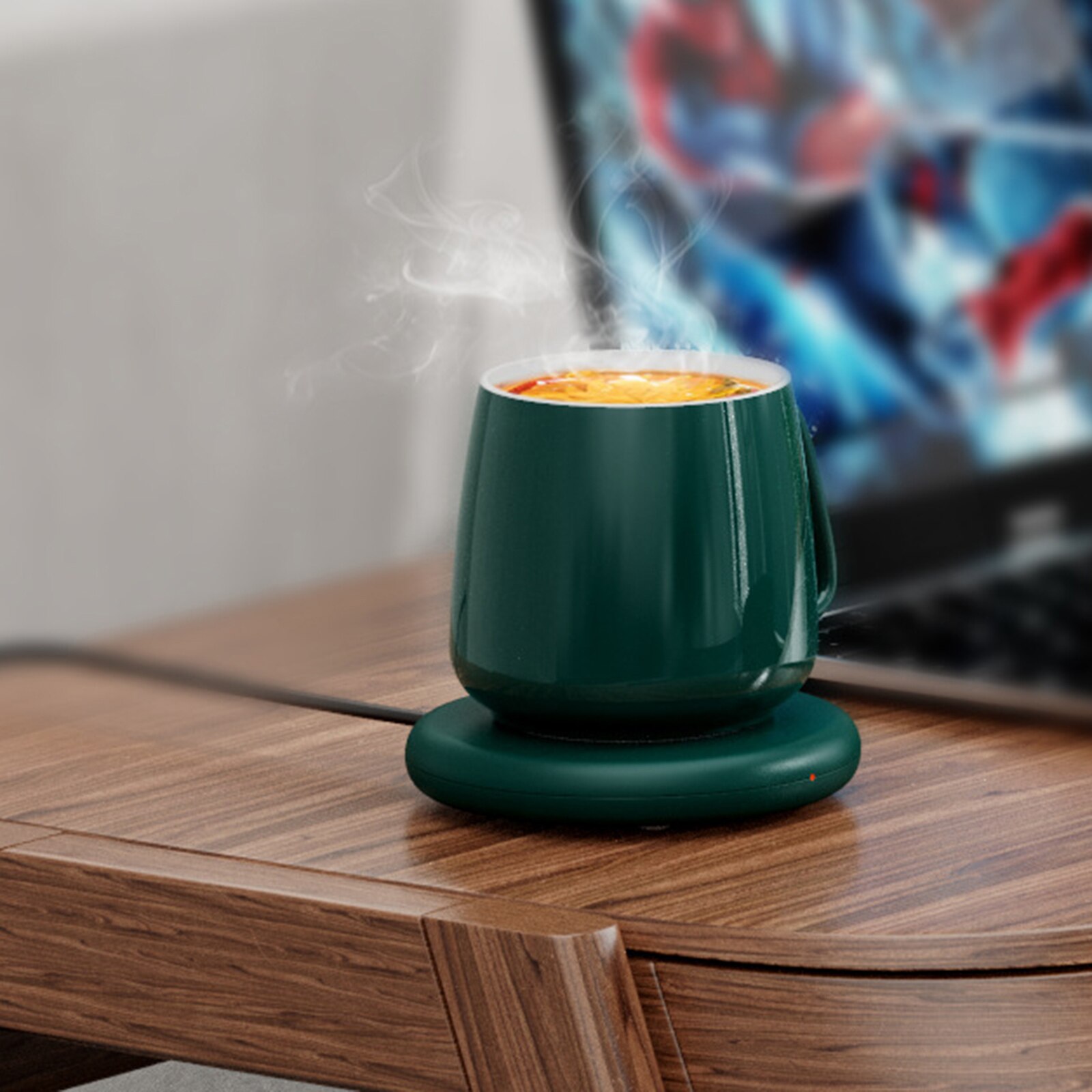 Bærbar usb elektrisk kop varmere te kaffe drik kop varmepude måtter varm celsius grad usb varmere til krus kop kaffe
