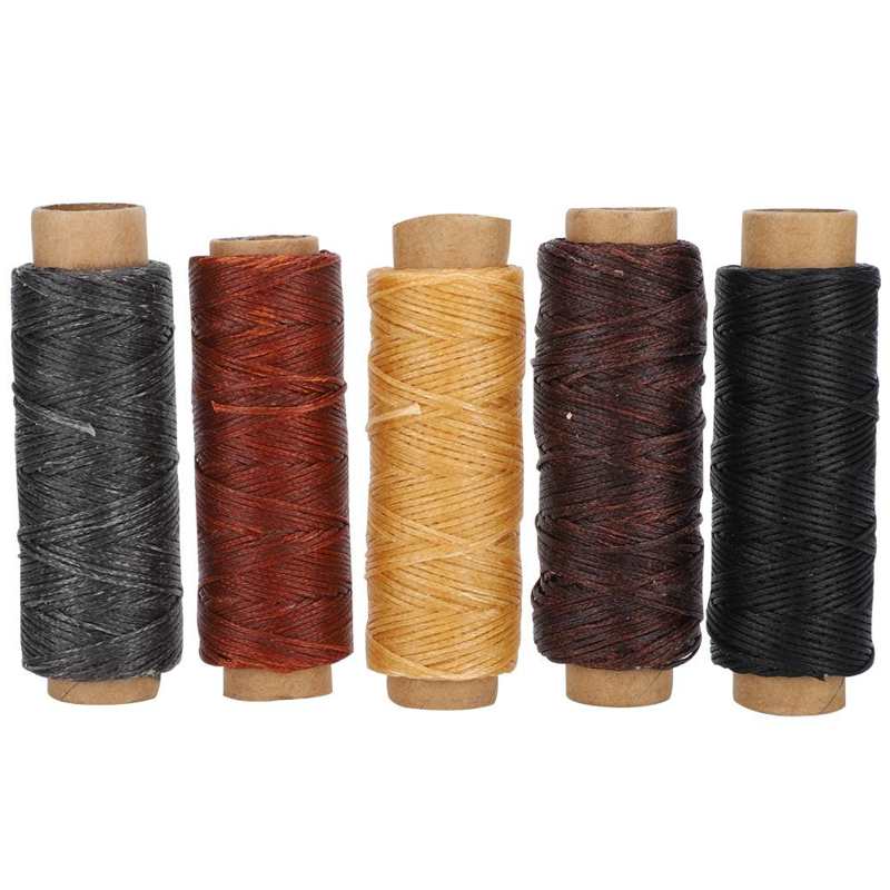 Leer Naaien Tool 5 Rolls Van Leer Wax Draad Lederen Stitching Tool Voor Huishoudelijke Naaien Lederen