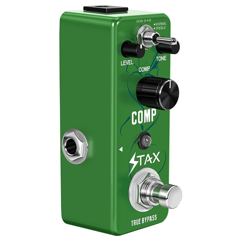 Stax – compresseur de guitare, pédale de Compression analogique, Comp ultime pour guitare électrique, Mini taille, True Bypass
