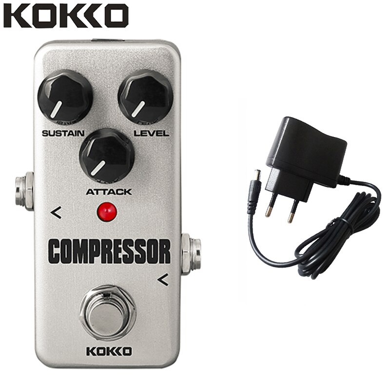 Kokko fcp 2 mini kompressor pedal bærbar guitar effekt pedal guitar dele guitarra effekt pedal: Eu-kompressor