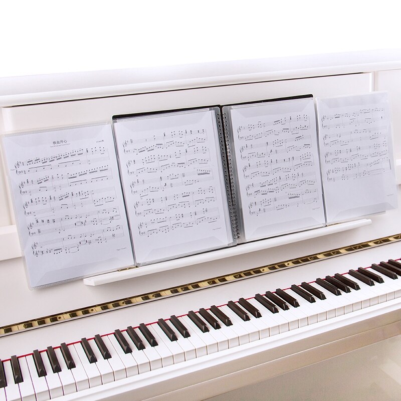 Flatsons 20 Pages Piano Score Folder Smooth Expanded Sheet Music Score Folder A4 Sheet Bag Sheet Music Folder