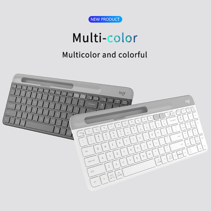 Logitech K580 sans fil Ultra-mince clavier double 2.4G/Bluetooth unifiant clavier de bureau pour ordinateur de bureau ordinateur portable tablette clavier