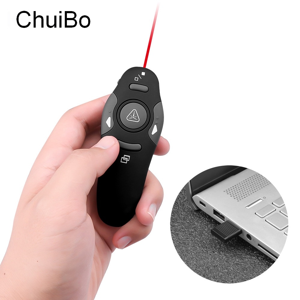 2.4 ghz trådløs usb powerpoint præsentation ppt fjernbetjening flip pen pointer presenter med rød laserr til powerpoint kontor