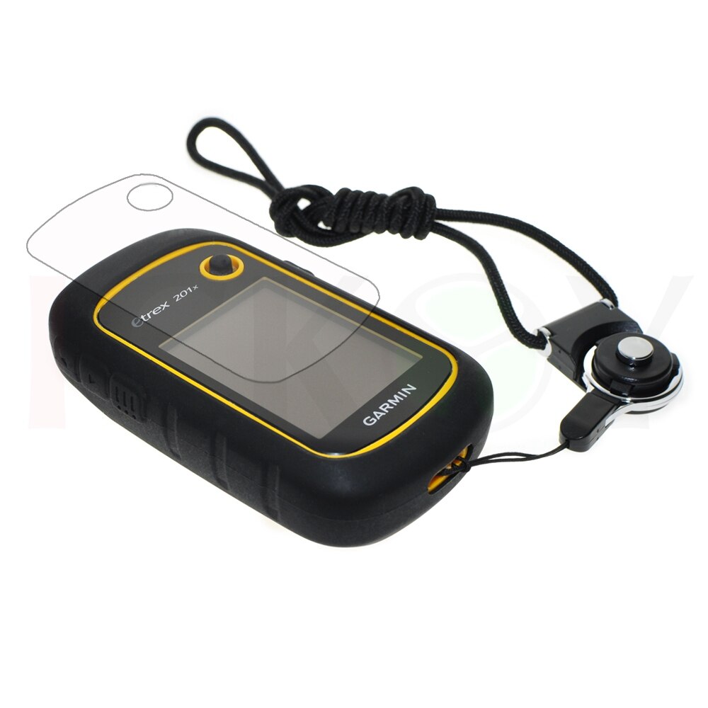 GPS Protective Case with Ring Strap + Screen Protector for Garmin eTrex 10 20 30 10x 20x 30x 22x 32x: Black