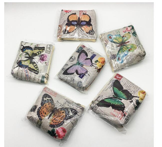 12 st/lot! söt fjäril mynt handväska barn pu läder dragkedja byta handväska kvinnor plånbok