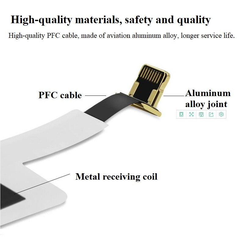 Qi Draadloos Opladen Ontvanger 5W Receptor Pad Inductie Coil Micro Usb/Type C Snelle Draadloze Oplader Adapter Voor iphone Xiaomi