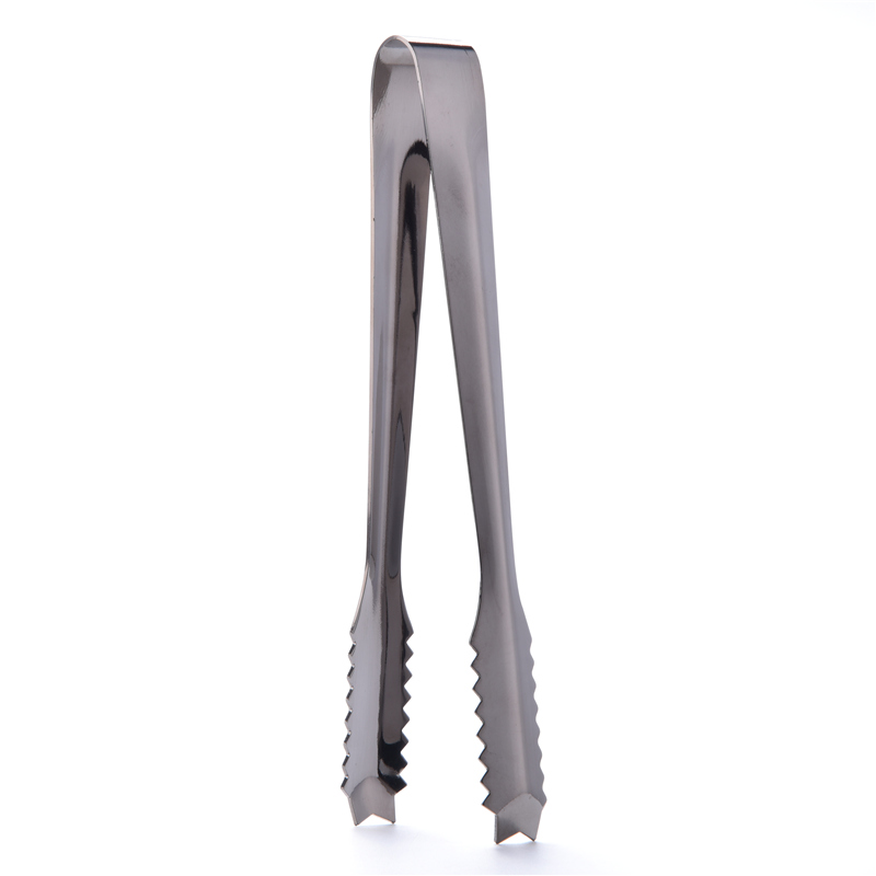 Pinza de hielo de acero inoxidable Premium 18/8 con dientes, 165mm/50g, utensilios de bar/herramientas Premium, herramientas de cóctel: Mirror Sliver