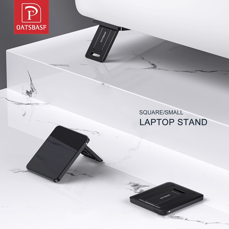 Oatsbasf-Mini soporte portátil para ordenador portátil, almohadilla de refrigeración plegable Invisible para MacBook, iPad, Notebook, soporte para teclado