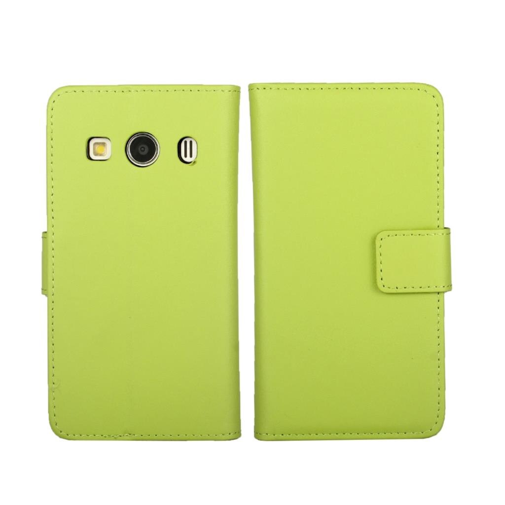 Portefeuille en cuir étui pour samsung Galaxy Ace 4 G313H Ace4 étui de luxe Flip Cover rétro sacs porte-carte étui de téléphone: green
