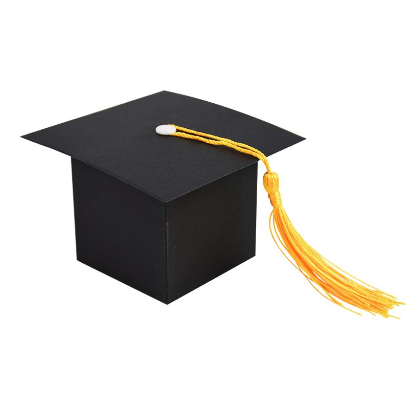 Boîtes d&#39;emballage pour remise de diplôme, fournitures de cérémonie de remise de diplôme du Campus, coffret de remise de diplôme ou décoration de retour à l&#39;école, 5/10: Black / 10 Pieces