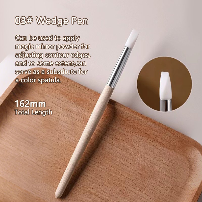 1/5 unids/set cepillo de uñas de silicona punta de esmalte de Gel UV de silicona Flexible DIY punteado pinceles de esmalte pluma herramienta de manicura DIY