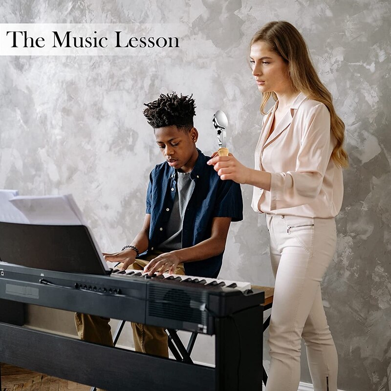 Musical Spoons Instrument with Wooden Handle Percussion Instrument with Wooden Handle Irish Percussion Instrument