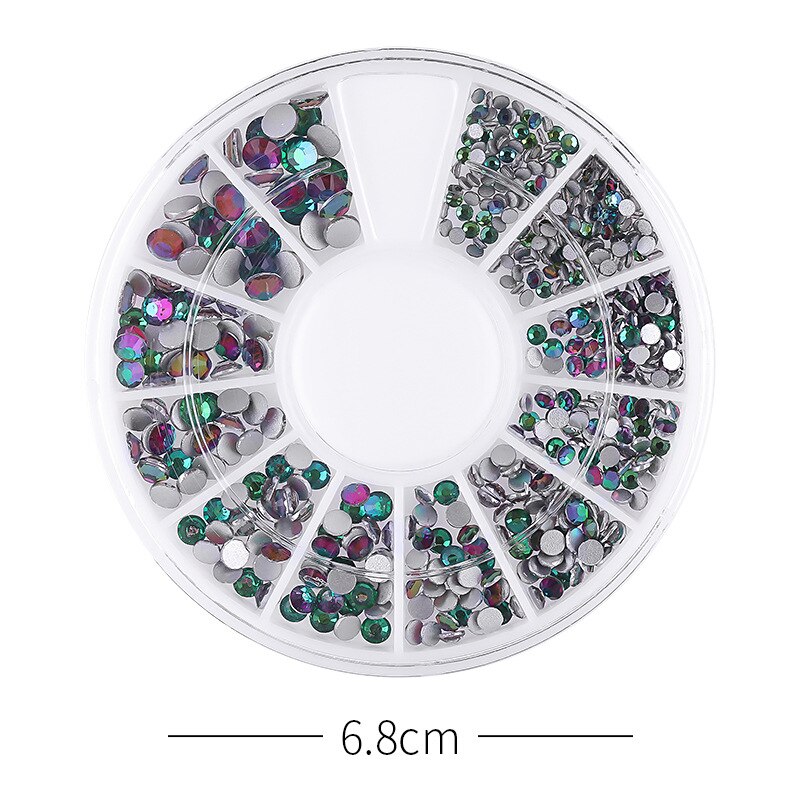 Gemengde Kleur Nagel Steen Ab Kleur Strass Onregelmatige Kralen Manicure Nail Art Decoraties Kristallen In Wiel 3D Nail Accessoires