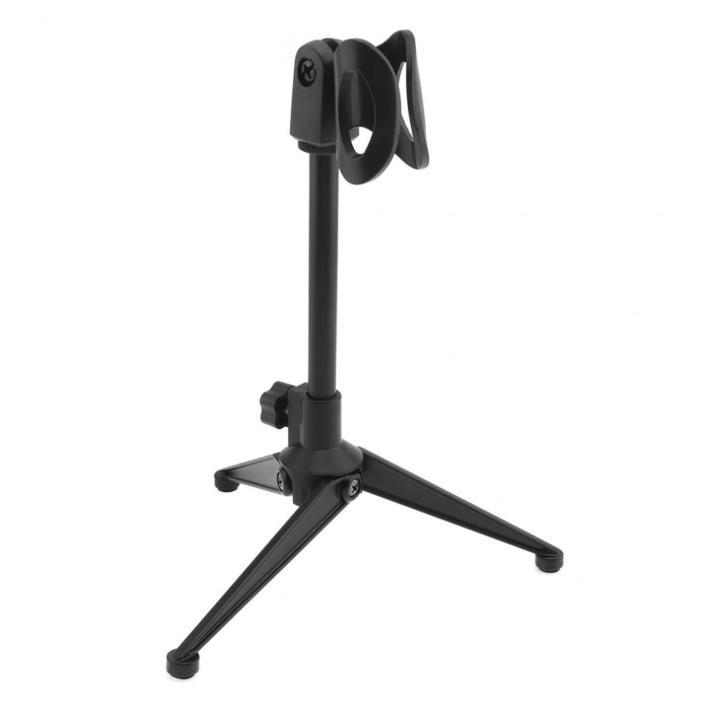 Portable Metal Microphone Stand Three-Legged Lifting Stand 180 Degree Rotation Angle
