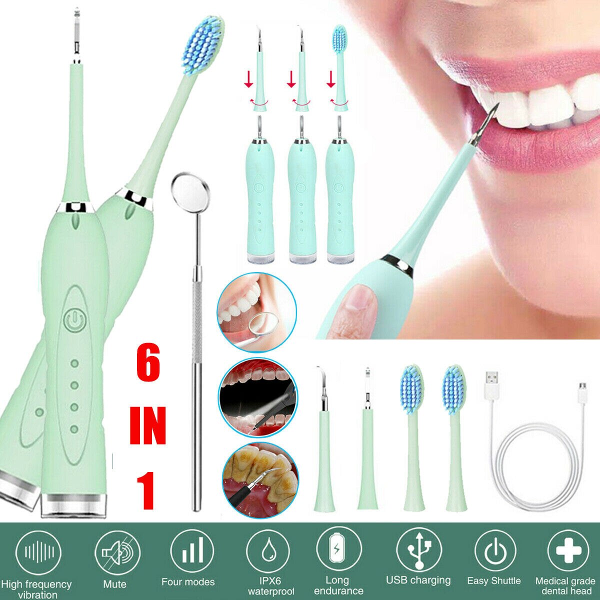 Zahnstein Entferner Elektrische Zahnstein Entferner Ultraschall Zahn Schaber Reiniger Zahnstein Entferner für Dental Zähne Reinigung