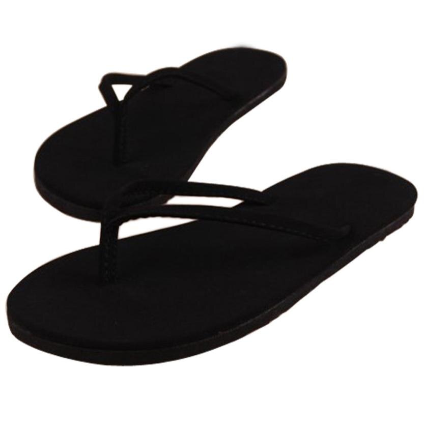 Flip flops casual dam tofflor strandplattform skor för kvinna sommar tyg kvinnor flip flops 3.26: Svart / 5.5