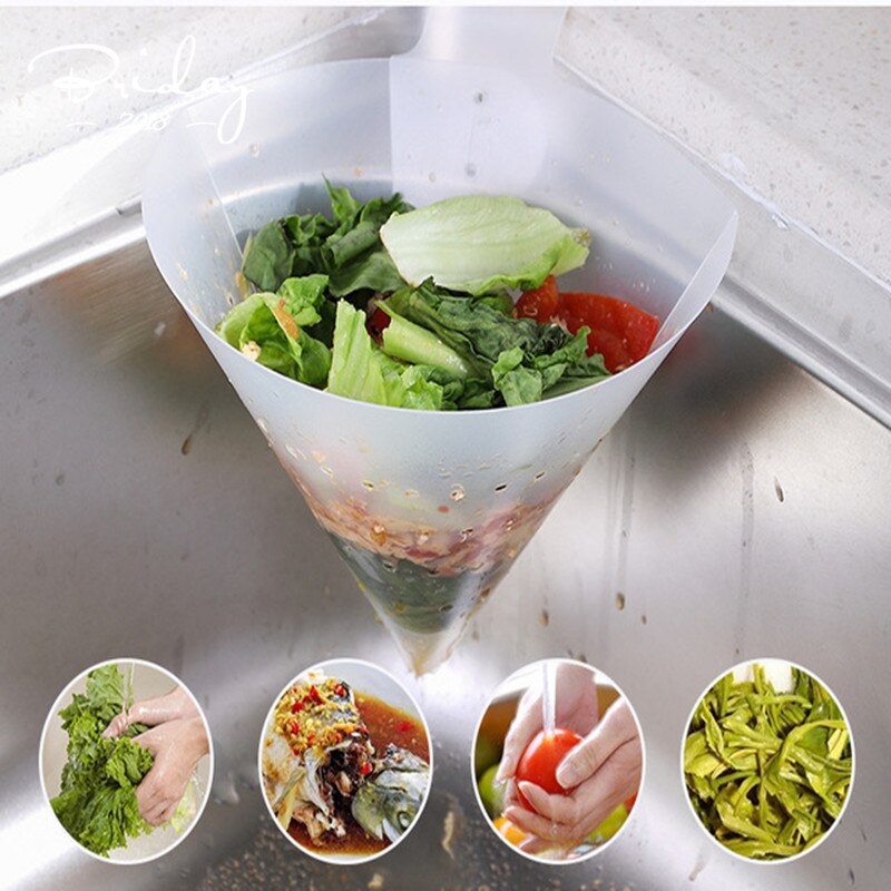 Filet filtrant repliable avec ventouse, 1 pièce, pour cuisine, résidus de soupe, entonnoir de vidange, filtre anti-blocage des ordures de piscine, nouveauté