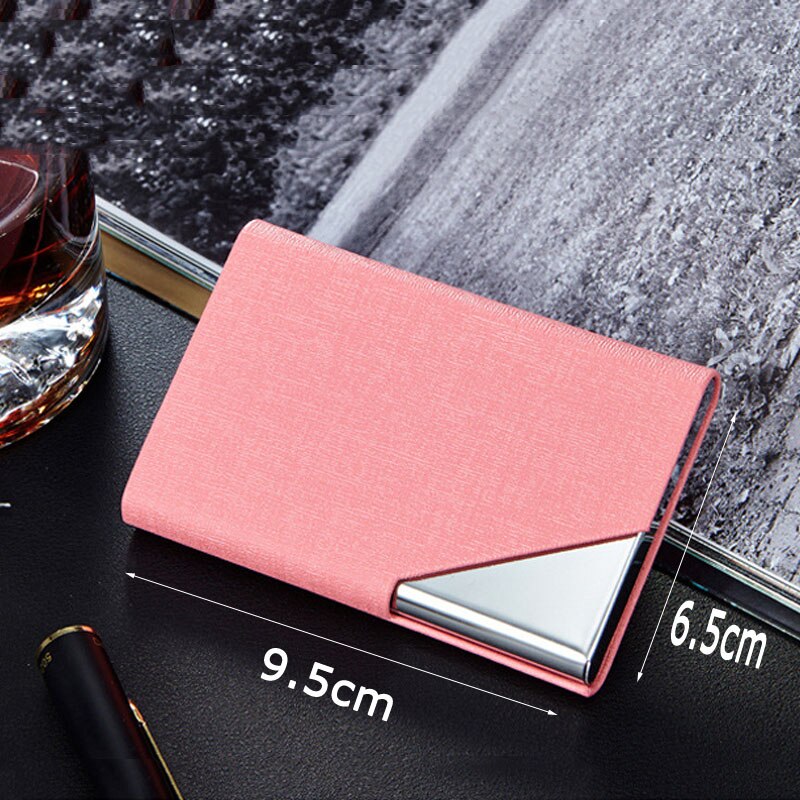 Staal Vrouwen Bank Credit Card Houder Reizen Dame Bescherming RFID Portemonnee Vrouwelijke Pocket Multi-Card Case Porte carte