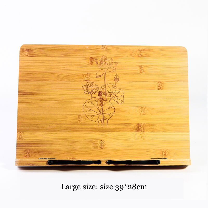 Djustable Reading Rest Tablet Cook Home Study Room Book Holder Foldable Cookbook Stand Pages Fixed Kitchen Bookends Shelf Wood: 7