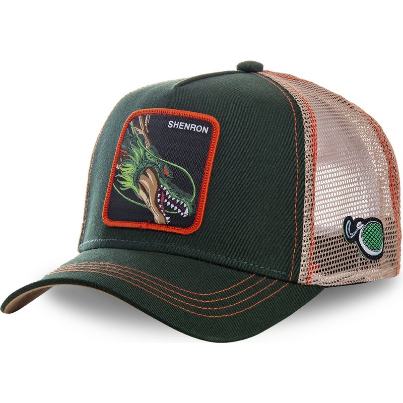 TAZ-gorra de béisbol de algodón para hombre y mujer, gorro de malla con estampado de Dragon Ball, malla transpirable, Hip Hop, unisex: Shenron