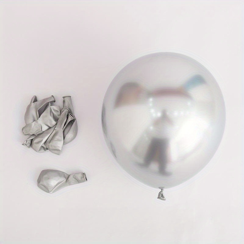 10/30/50 Uds. Globos metálicos de varios colores, globos de látex cromado de 10 pulgadas para decoración de de cumpleaños, boda, Baby Shower: RUBY / Número