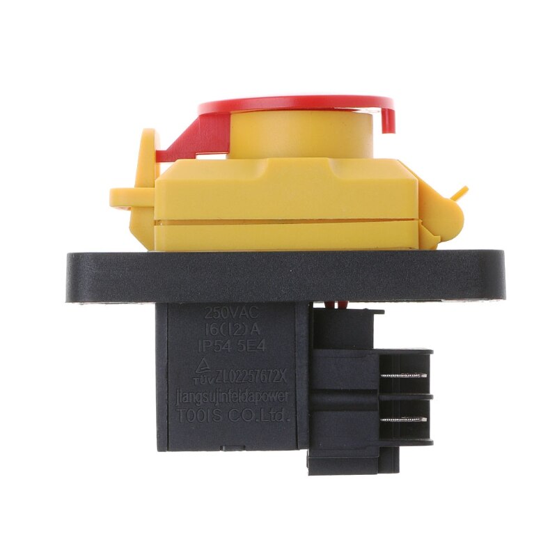 1 Pc Plastic Waterproof Magnetic Switch KJD12 250V 4Pin Waterproof Magnetic Start Stop No Volt Release Pushbutton Switch