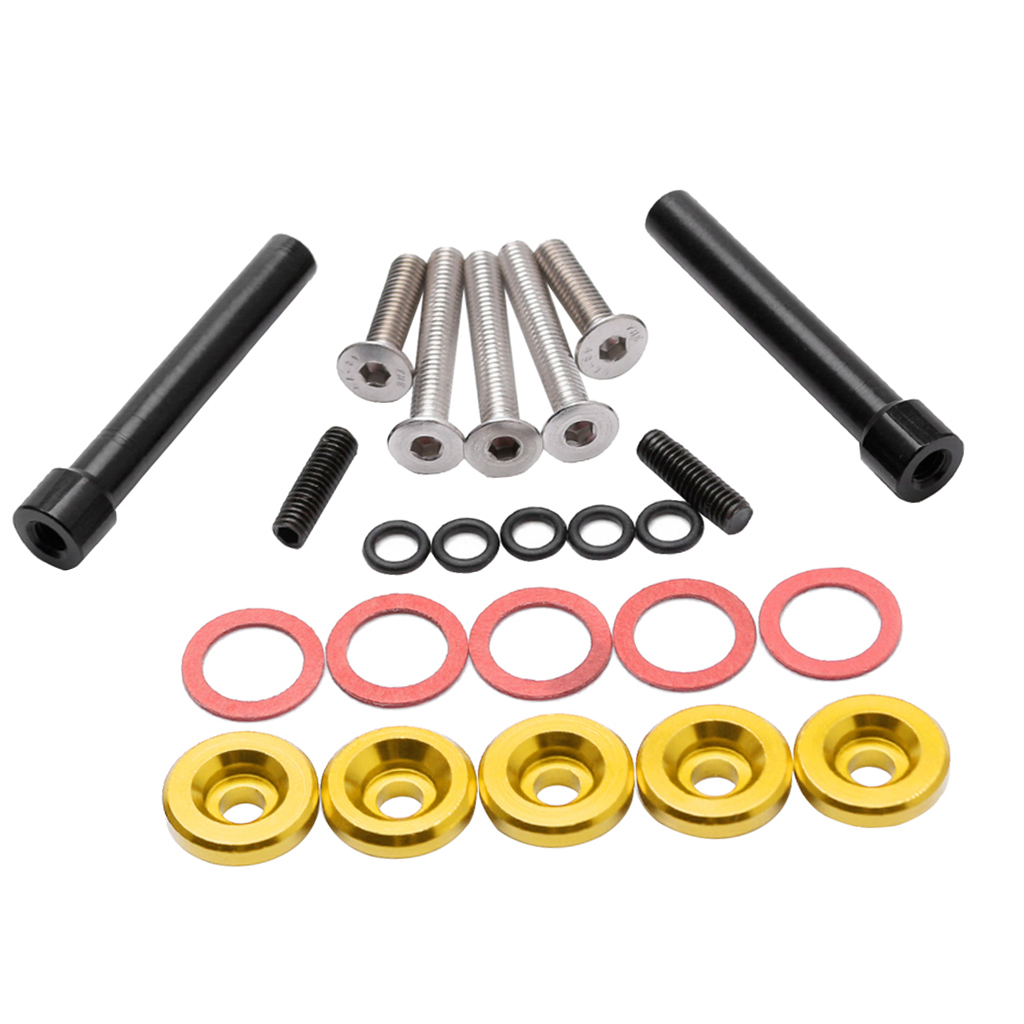 Aluminum Engine Valve Cover Washer+Metal Bolt Kit (Hardware as Shown in the Picture)