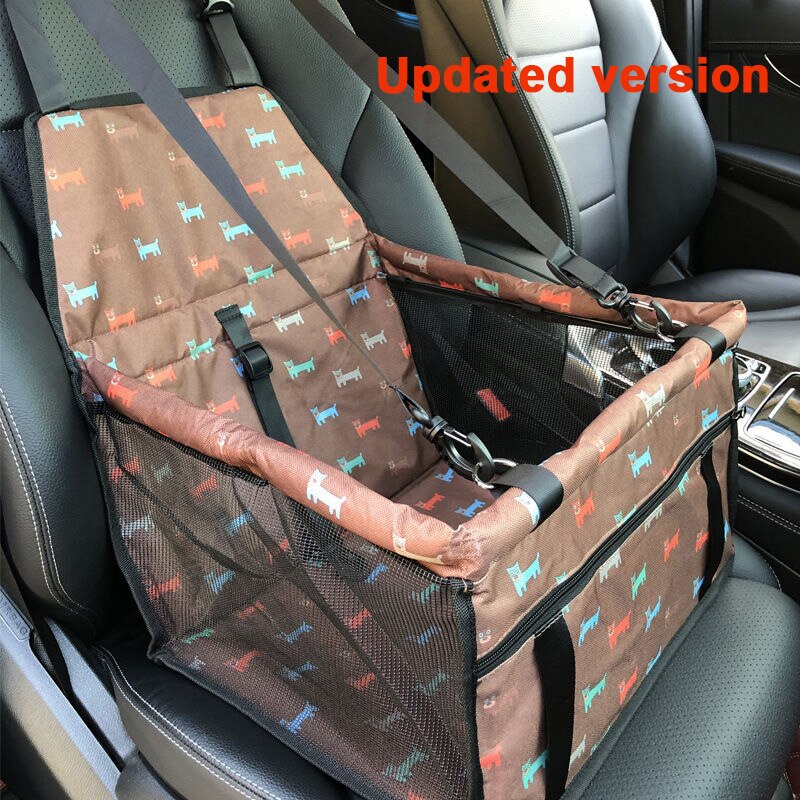 Pet Carriers Dog Car Seat Cover Carrying for Dogs Cats Mat Blanket Rear Back Hammock Protector transportin Folding Blanket: C-Coffee dog