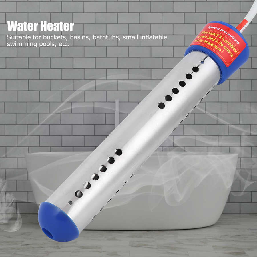 1500W Electric Water Heater Portable Floating Immersion Rod for Swimming Pool Water Boiler Heater Blue Home Use EU/AU Plug
