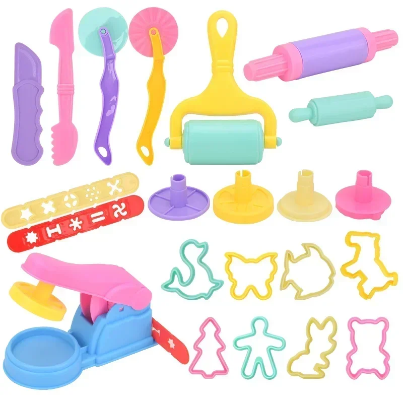 7/8/22PCS Kids DIY Clay Tool Play Dough Tool Kit Various Animal Molds Cutters Rolling Pins Plasticine Molds Clay Accessories