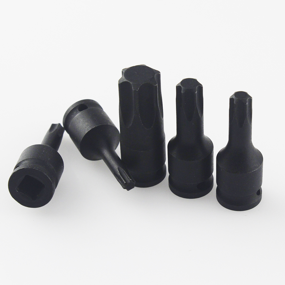 1PC Torx Bit Electric Impact Wrench Air Wrench Adaptor Bit 1/4" Adaptor Drive Socket T20 T25 T30 T40 T45 T50 T55 T60 Hand Tool