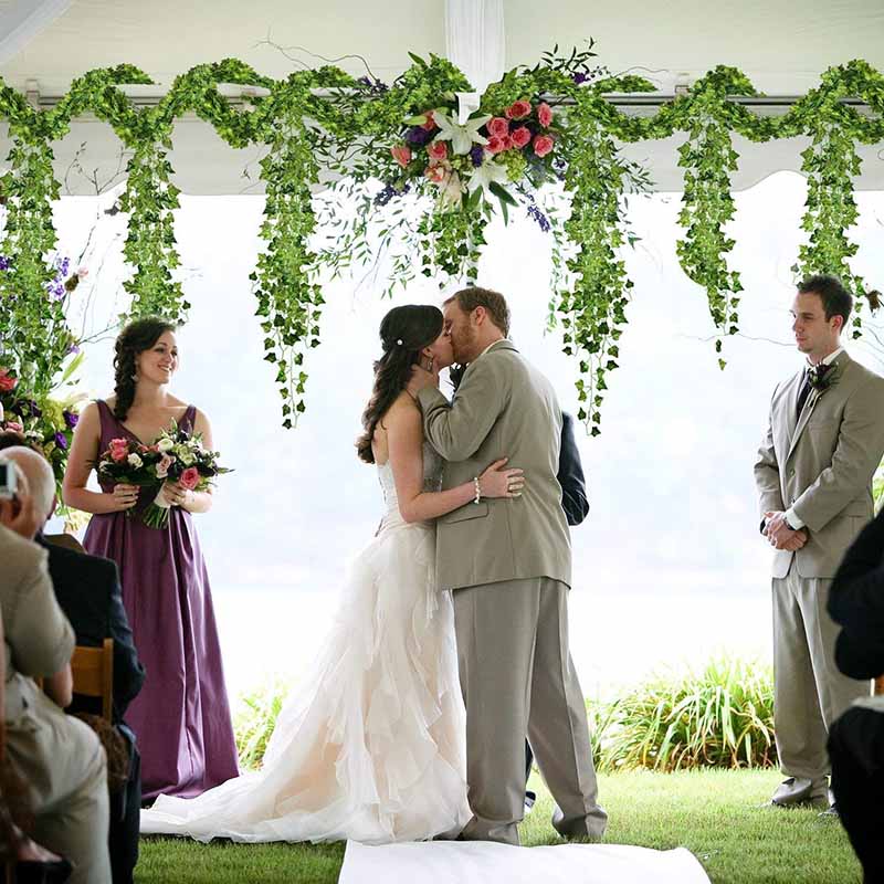 rustic garden Wedding arch backdrop bridal shower Bride To Be Bachelorette Hen Party Christmas table centerpiece Decoration Leaf