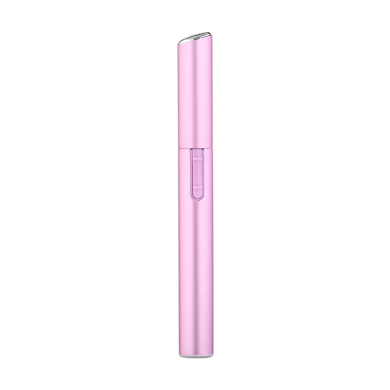 Elektrische Wenkbrauw Trimmer Vrouwen Mini Wenkbrauw Scheerapparaat Instant Pijnloos Gezicht Brow Haar Remover Epilator Draagbare Scheermessen: Pink