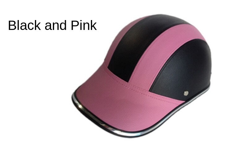 Verstelbare Fiets Fietsen Helm Baseball Cap Anti Uv Veiligheid Fiets Helm Mannen Vrouwen Racefiets Helm Voor Outdoor Mtb Schaatsen: Black pink