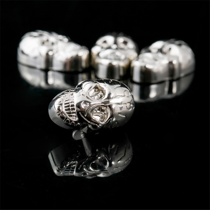 XUNZHE – vis tête de mort en alliage Punk, 10 pièces, Rivet pour bricolage, sac en cuir, chaussures, chapeaux, ceinture, décoration de vêtements
