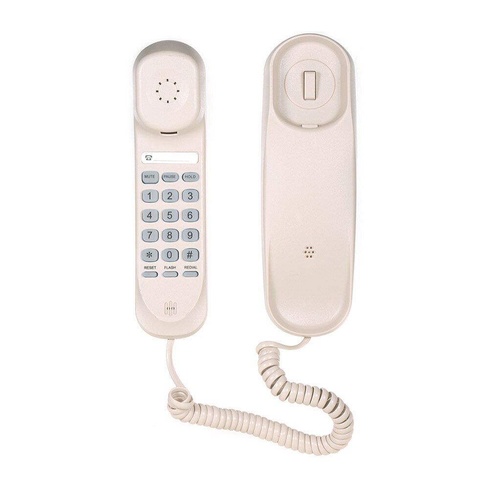 Mini Desktop Snoer Vaste Telefoon Vaste Telefoon Wandmontage Voor Home Hotel Office Bank Call Center Ondersteunt Mute En Dus op