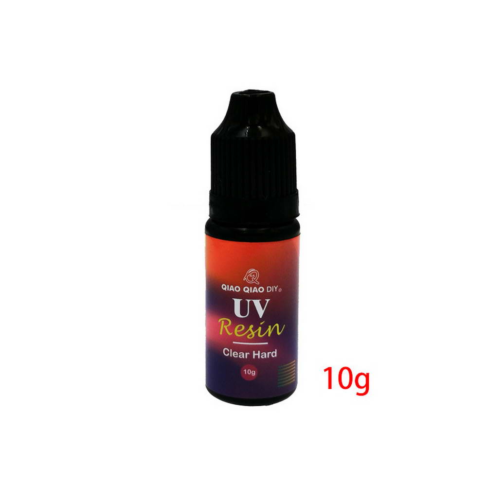 UV Resin Curing Epoxy Resin Hard Ultraviolet Glue Quick-drying Sunlight Activated Hard for DIY Jewelry Making: 10g