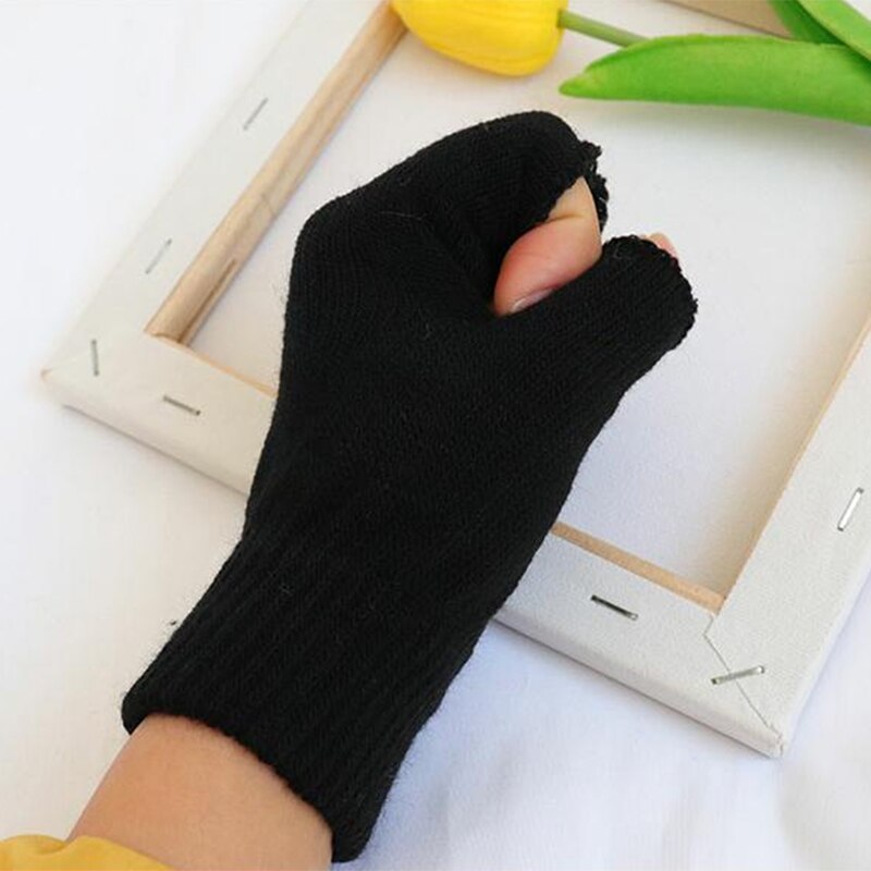 Guanti leopardati da uomo e da donna guanti senza dita Touch Screen mezze dita con guanto elasticizzato guanti da lavoro Unisex