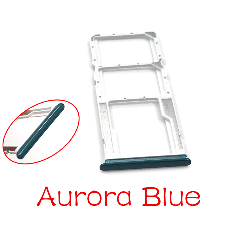 2 Stuks Sim Card Tray Slot Houder Adapter Accessoires Voor Xiaomi Redmi Note 9 Sim Lade Houder Voor Xiaomi Redmi note 9 Pro Note 10: Note 9 Blue