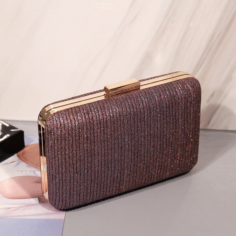 Folded Clutch Bag - Women's Evening Party Bag - PU Leather - Zipper Closure - Soft Tote: Fuchsia