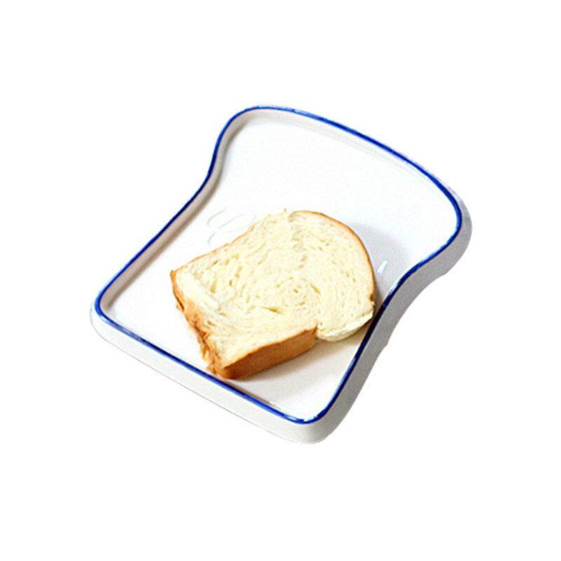Bandeja de pan de porcelana con forma de tostada – Grandado