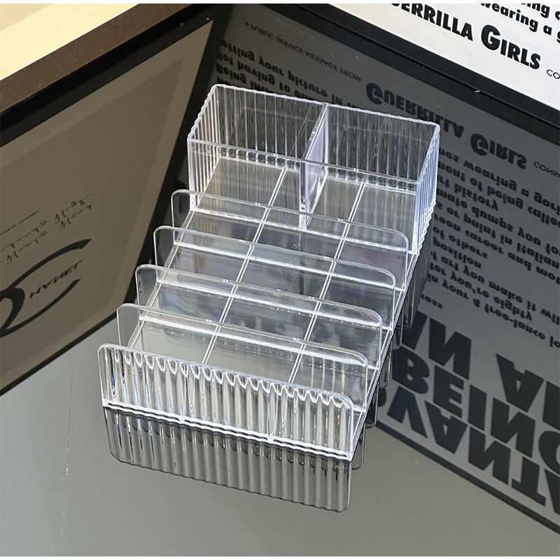 Space-saving Transparent Dvd/cd Organizer - Easy View Storage Stand For Home Office Entertainment Plastic Storage Box